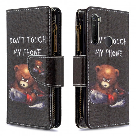 Housse Xiaomi Redmi Note 8T Poche Zippée Ours Housse Xiaomi Redmi Note 8T Poche Zippée Ours