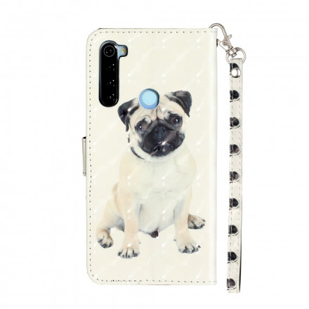 Housse Xiaomi Redmi Note 8T Chien Light Spots à Lanière Housse Xiaomi Redmi Note 8T Chien Light Spots à Lanière
