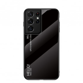 Coque Samsung Galaxy S21 Ultra 5G Verre Trempé Hello