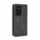 Flip Cover Samsung Galaxy S21 Ultra 5G Effet Cuir Vintage Stylisé Flip Cover Samsung Galaxy S21 Ultra 5G Effet Cuir Vintage Stylisé
