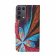 Housse Samsung Galaxy S21 Ultra 5G Feuilles Colorées avec Lanière Housse Samsung Galaxy S21 Ultra 5G Feuilles Colorées avec Lanière