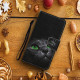 Housse Samsung Galaxy A31 Chat aux Yeux Verts avec Lanière
