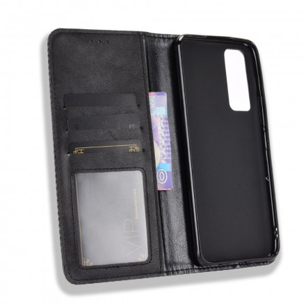 Flip Cover Vivo Y70 Effet Cuir Vintage Stylisé Flip Cover Vivo Y70 Effet Cuir Vintage Stylisé