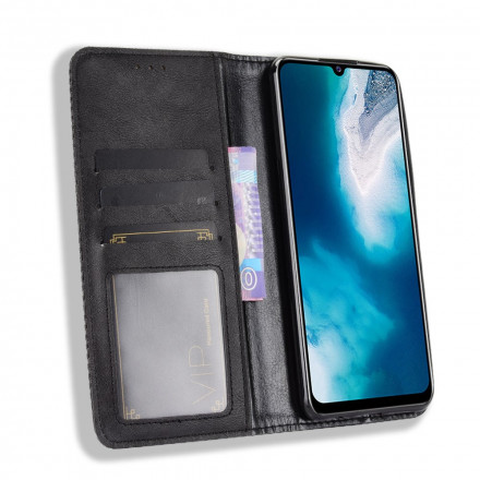 Flip Cover Vivo Y70 Effet Cuir Vintage Stylisé Flip Cover Vivo Y70 Effet Cuir Vintage Stylisé