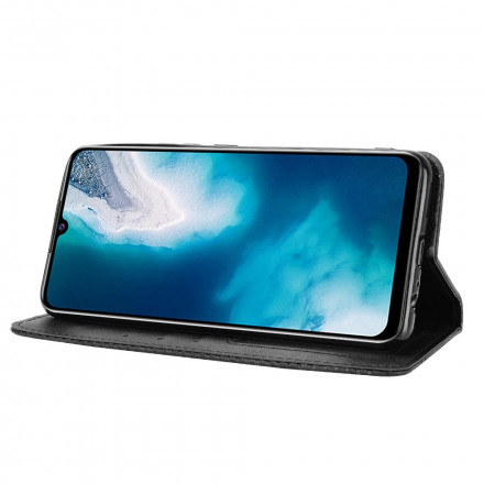 Flip Cover Vivo Y70 Effet Cuir Vintage Stylisé Flip Cover Vivo Y70 Effet Cuir Vintage Stylisé