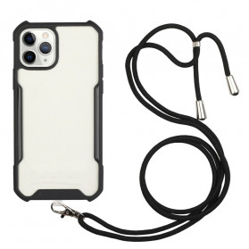 Coque iPhone 12 Mini Hybride avec Cordon Coloré