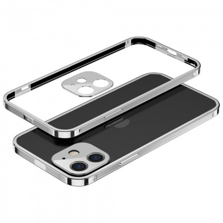 Coque iPhone 12 Mini Transparente Rebords Alliage Aluminium - Ma Coque