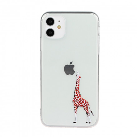 Coque iPhone 11 Jeux de Girafe Logo