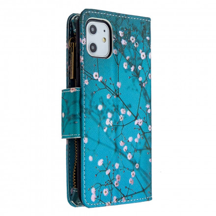 Housse iPhone 11 Poche Zippée Arbre Housse iPhone 11 Poche Zippée Arbre