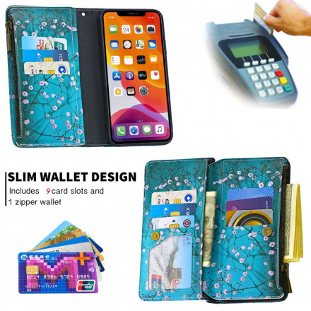 Housse iPhone 11 Poche Zippée Arbre Housse iPhone 11 Poche Zippée Arbre