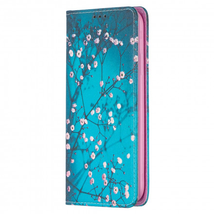 Flip Cover iPhone 11 Branches Fleuries Flip Cover iPhone 11 Branches Fleuries