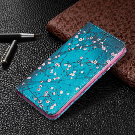 Flip Cover iPhone 11 Branches Fleuries Flip Cover iPhone 11 Branches Fleuries
