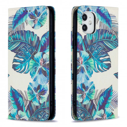 Flip Cover iPhone 11 Feuilles Flip Cover iPhone 11 Feuilles