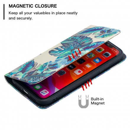 Flip Cover iPhone 11 Feuilles Flip Cover iPhone 11 Feuilles