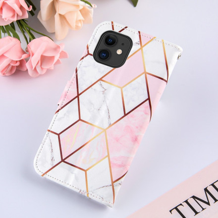 Housse iPhone 11 Marbre avec Lanière Housse iPhone 11 Marbre avec Lanière