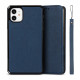 Flip Cover iPhone 11 Cuir Litchi Véritable à Lanière Flip Cover iPhone 11 Cuir Litchi Véritable à Lanière
