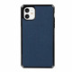 Flip Cover iPhone 11 Cuir Litchi Véritable à Lanière Flip Cover iPhone 11 Cuir Litchi Véritable à Lanière