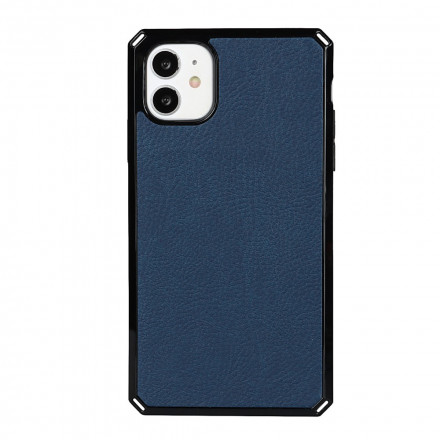 Flip Cover iPhone 11 Cuir Litchi Véritable à Lanière Flip Cover iPhone 11 Cuir Litchi Véritable à Lanière