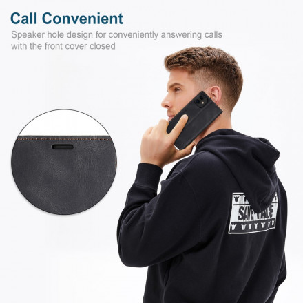 Flip Cover iPhone 11 Effet Cuir Technologie RFID Flip Cover iPhone 11 Effet Cuir Technologie RFID