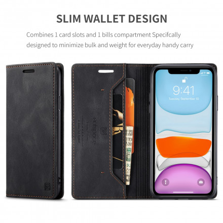 Flip Cover iPhone 11 Effet Cuir Technologie RFID Flip Cover iPhone 11 Effet Cuir Technologie RFID