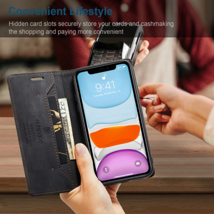Flip Cover iPhone 11 Effet Cuir Technologie RFID Flip Cover iPhone 11 Effet Cuir Technologie RFID