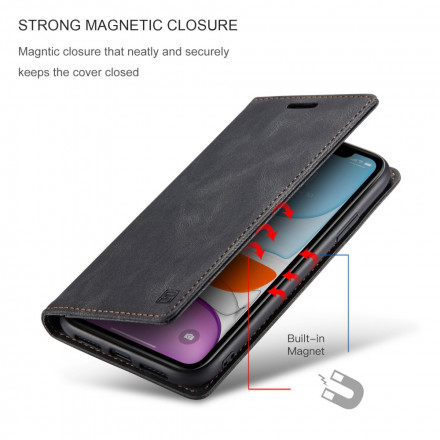Flip Cover iPhone 11 Effet Cuir Technologie RFID Flip Cover iPhone 11 Effet Cuir Technologie RFID