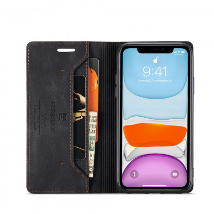 Flip Cover iPhone 11 Effet Cuir Technologie RFID Flip Cover iPhone 11 Effet Cuir Technologie RFID