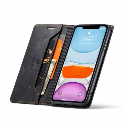 Flip Cover iPhone 11 Effet Cuir Technologie RFID Flip Cover iPhone 11 Effet Cuir Technologie RFID