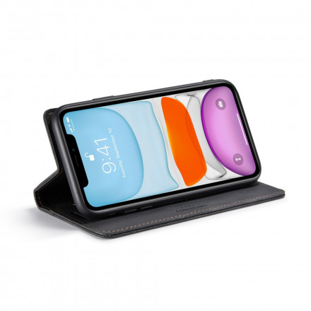 Flip Cover iPhone 11 Effet Cuir Technologie RFID Flip Cover iPhone 11 Effet Cuir Technologie RFID
