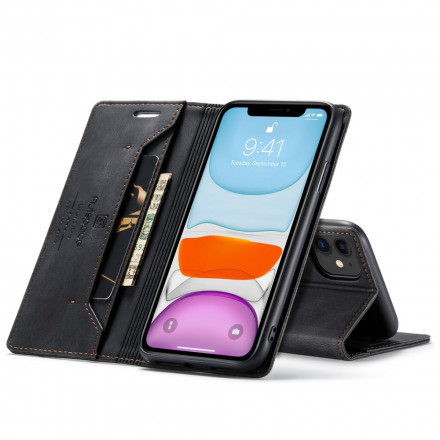 Flip Cover iPhone 11 Effet Cuir Technologie RFID Flip Cover iPhone 11 Effet Cuir Technologie RFID
