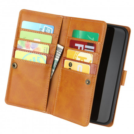 Housse iPhone 11 Pro Multi-fonctionnelle Cuir Fendu Housse iPhone 11 Pro Multi-fonctionnelle Cuir Fendu