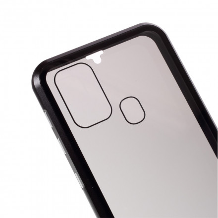 Coque Samsung Galaxy M31 Rebords Métal et Verre Trempé Coque Samsung Galaxy M31 Rebords Métal et Verre Trempé
