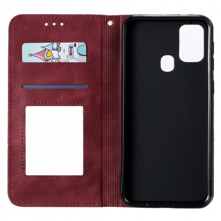 Flip Cover Samsung Galaxy M31 Fleurs Baroques Flip Cover Samsung Galaxy M31 Fleurs Baroques