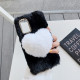 Coque Samsung Galaxy Note 20 Fourrure Coeur Coque Samsung Galaxy Note 20 Fourrure Coeur