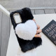 Coque Samsung Galaxy Note 20 Fourrure Coeur