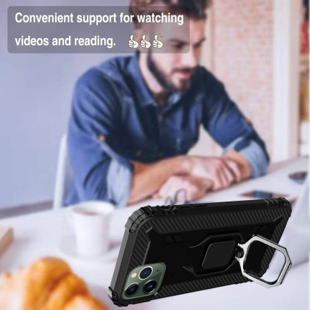 Coque iPhone 11 Pro Max Ring et Fibre Carbone Coque iPhone 11 Pro Max Ring et Fibre Carbone