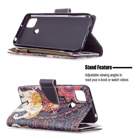 Housse Xiaomi Redmi 9C Poche Zippée Éléphant Housse Xiaomi Redmi 9C Poche Zippée Éléphant