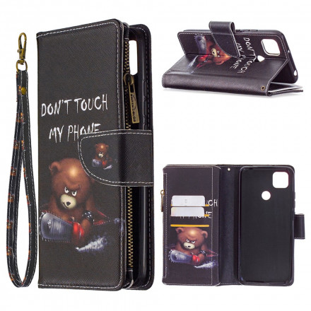 Housse Xiaomi Redmi 9C Poche Zippée Ours Housse Xiaomi Redmi 9C Poche Zippée Ours