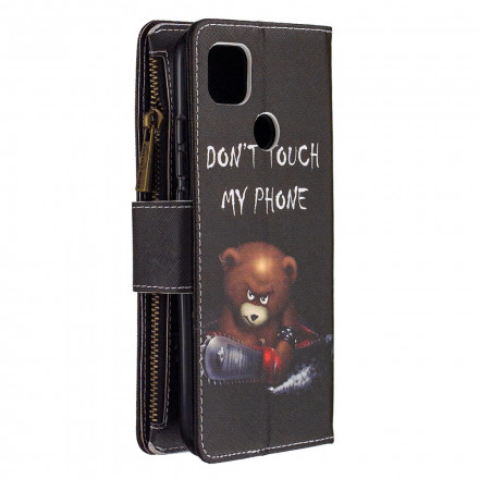 Housse Xiaomi Redmi 9C Poche Zippée Ours Housse Xiaomi Redmi 9C Poche Zippée Ours