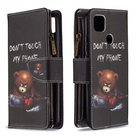 Housse Xiaomi Redmi 9C Poche Zippée Ours Housse Xiaomi Redmi 9C Poche Zippée Ours
