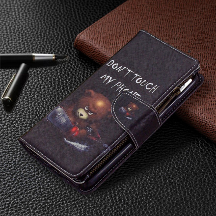 Housse Xiaomi Redmi 9C Poche Zippée Ours Housse Xiaomi Redmi 9C Poche Zippée Ours