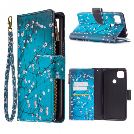 Housse Xiaomi Redmi 9C Poche Zippée Arbre Housse Xiaomi Redmi 9C Poche Zippée Arbre
