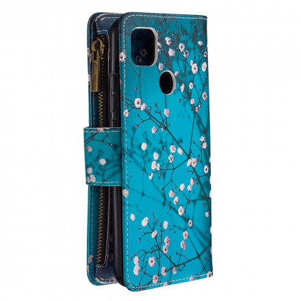Housse Xiaomi Redmi 9C Poche Zippée Arbre Housse Xiaomi Redmi 9C Poche Zippée Arbre