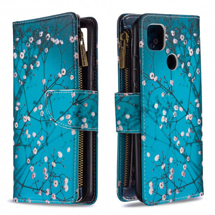Housse Xiaomi Redmi 9C Poche Zippée Arbre Housse Xiaomi Redmi 9C Poche Zippée Arbre