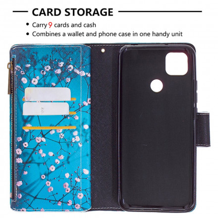 Housse Xiaomi Redmi 9C Poche Zippée Arbre Housse Xiaomi Redmi 9C Poche Zippée Arbre