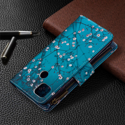 Housse Xiaomi Redmi 9C Poche Zippée Arbre Housse Xiaomi Redmi 9C Poche Zippée Arbre