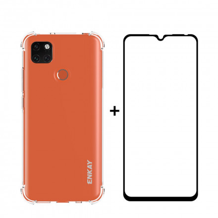 Coque Xiaomi Redmi 9C Combo Coque et Verre trempée Écran ENKAY Coque Xiaomi Redmi 9C Combo Coque et Verre trempée Écran ENKAY