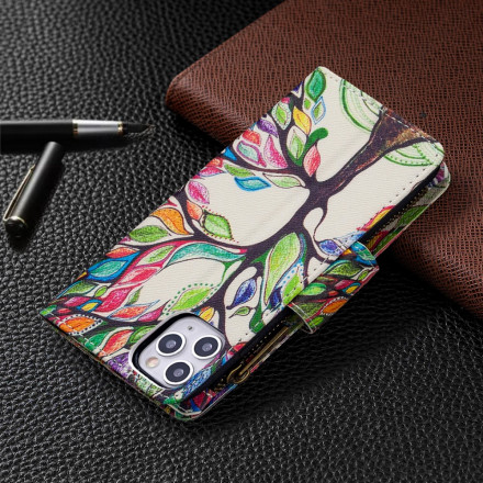 Housse iPhone 11 Pro Max Poche Zippée Arbre Housse iPhone 11 Pro Max Poche Zippée Arbre