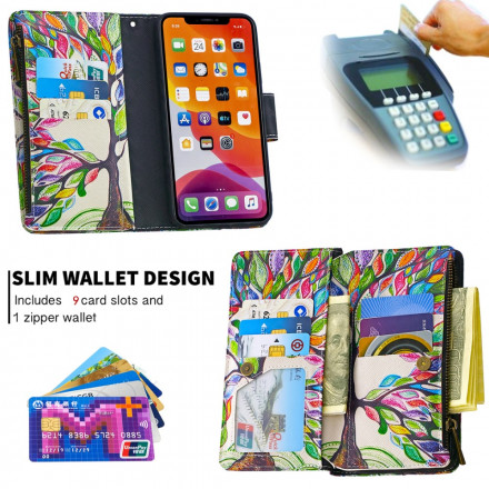 Housse iPhone 11 Pro Max Poche Zippée Arbre Housse iPhone 11 Pro Max Poche Zippée Arbre