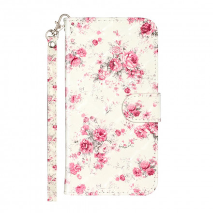 Housse iPhone 11 Pro Max Fleurs Light Spots à Lanière Housse iPhone 11 Pro Max Fleurs Light Spots à Lanière